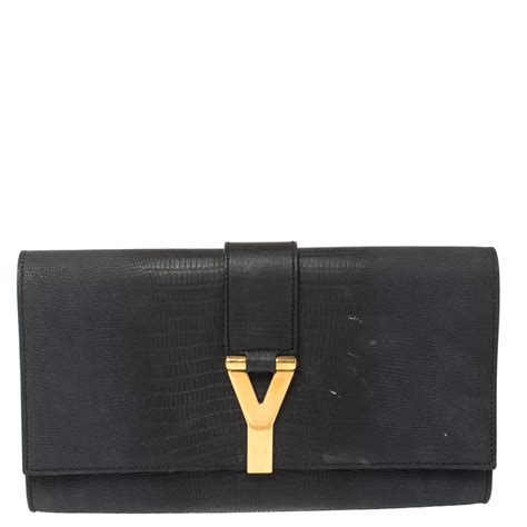 Yves Saint Laurent Lizard Clutch 